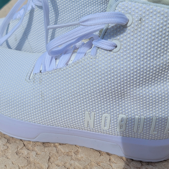 NOBULL NWT White On White Hi Top Trainer Plus Womens Size 8